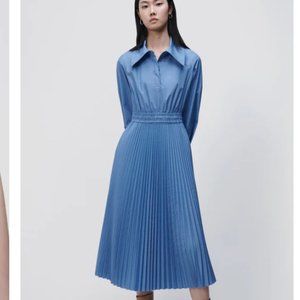 NWT SIMKHAI ELKA PLEATED POPLIN SHIRT DRESS